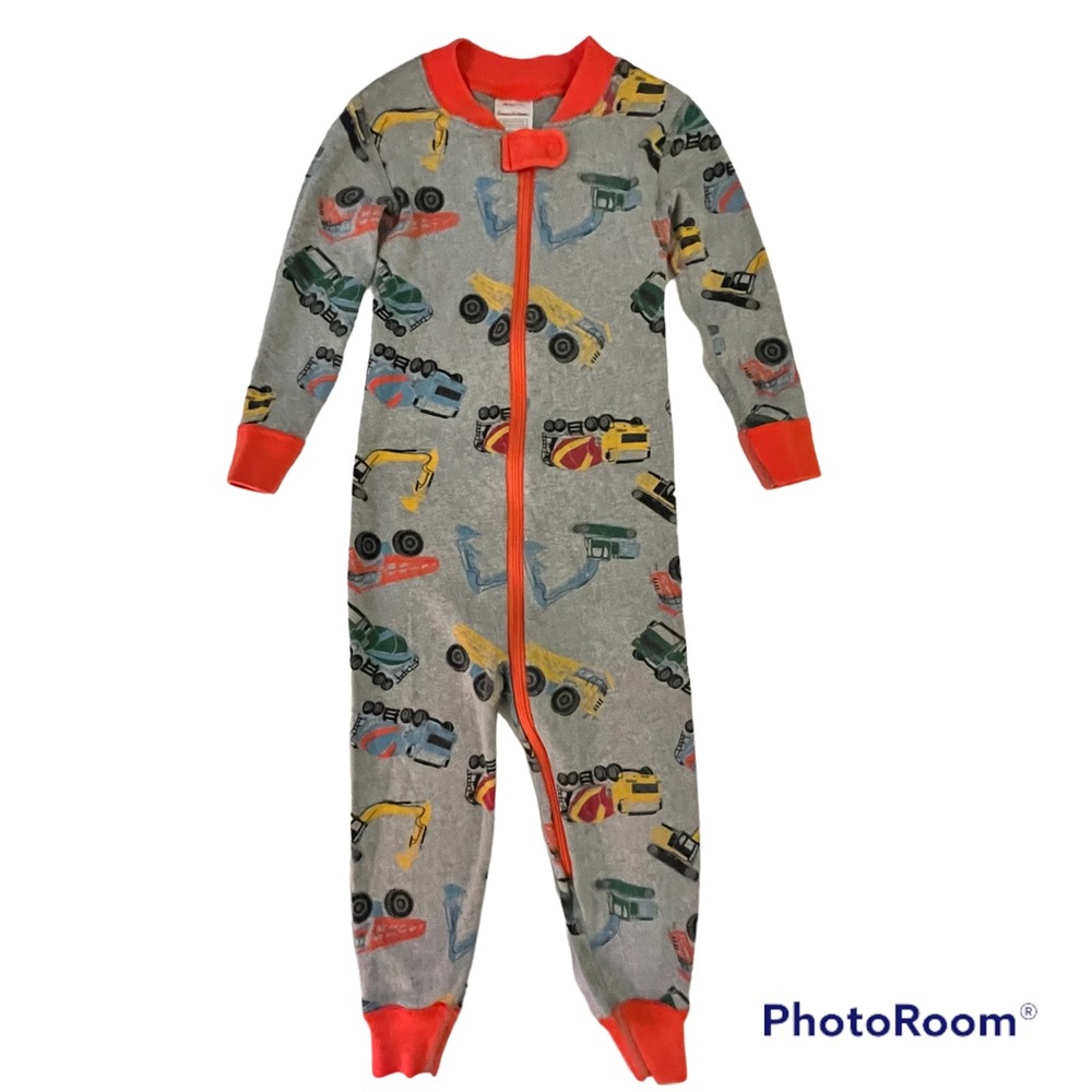Hanna Andersson Sleeper in Construction Trucks 90cm/3T